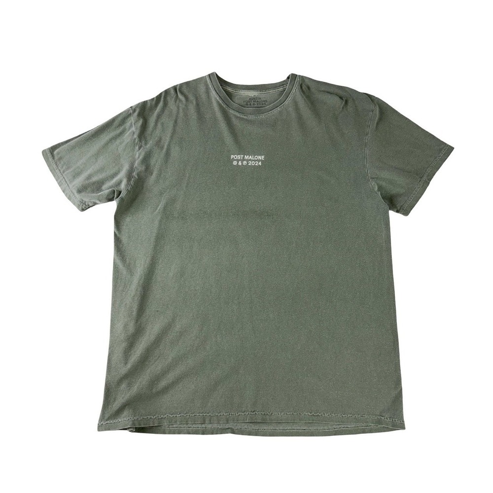 Post Malone Olive Short Sleeve Crewneck T-Shirt